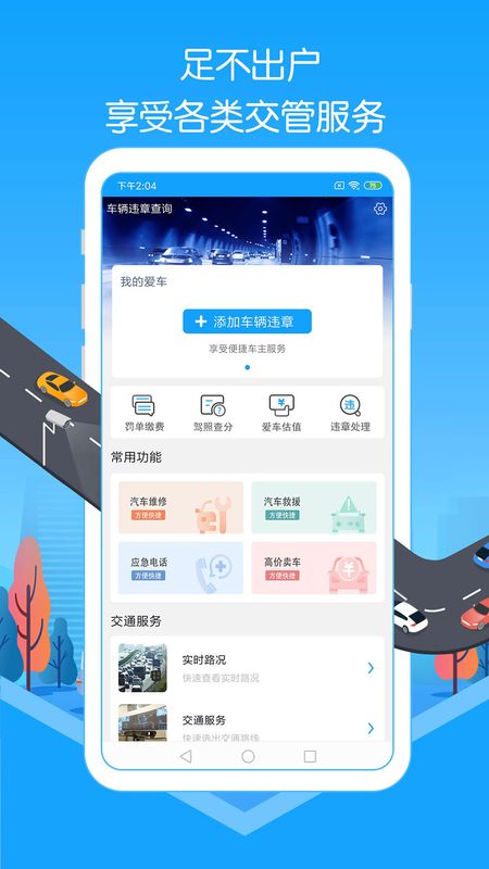 车辆违章实时查询截图(1)