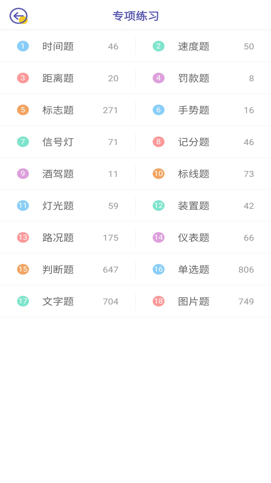 驾考科目一科目二截图(3)